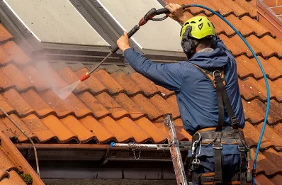Démoussage et hydrofuge de toiture à Montournais
